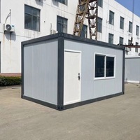 Maison mobile moderne de luxe de 20 pieds certifiée CE, mini-cottage industriel, préfabriquée, tiny casas contenedor, panneau sandwich détachable