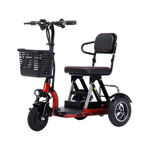障害のある家庭用の折りたたみ式高齢者モビリティスクーターミニ電動三輪車