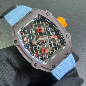 Lightweight Limited Edition 27-04 Luxury Carbon Fiber Rubber Alarm Mens Watch Business Social Floating Tourbillon <b>Automatic</b> - Product Image 4