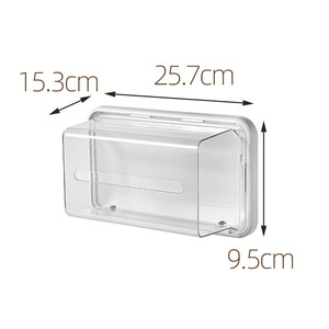 Magnetic Refrigerator Tissue Box Rectangle Transparent Hanging <b>Storage</b> For <b>Kitchen</b> Fridge Organizer - Product Image 3
