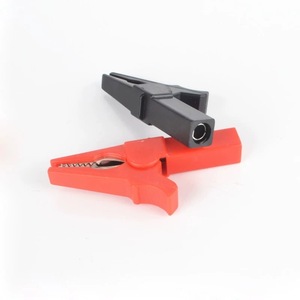 Pinces crocodiles haute tension 30A 55mm en cuivre nickelé, fiches <span class=keywords><strong>banane</strong></span> 4mm isolées en plastique, sondes de test multimètre 6 couleurs - Product Image 6