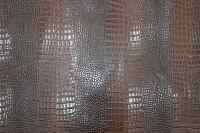 Tissu en cuir brillant imitation crocodile PVC couleur or et argent 1,3 mm pour sacs, chaussures, meubles