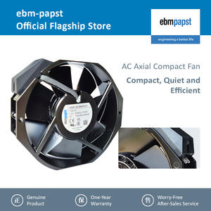 ebmpapst W2E142-BB05-01 Electric 115V AC 27/28W 0.24/0.25A 2800/3350RPM Ball Bearing <b>Metal</b> ABB Inverter Axial Cooling <b>Fan</b> 142mm - Product Image 2