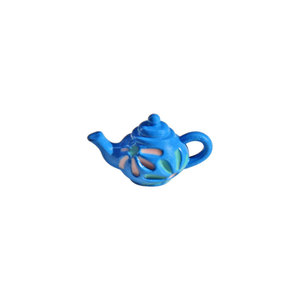 Korean Style Teapot Pendant Zinc Alloy Oil Dripping Blue Red Jewelry Findings For DIY Earrings Necklaces - Product Image 5