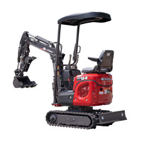 Moteur de Kubota de mini excavatrice de 1 tonne | Digger 10.2KW | Expédition moins chère | Petites machines de construction