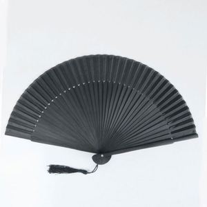 Grand éventail pliant en bambou personnalisé de 33 cm, modèle ange style fête, artisanat avec fonction portable pour souvenir ou décoration - Product Image 3