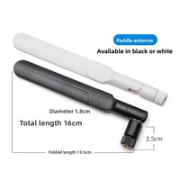 Antenne en fibre de verre omnidirectionnelle personnalisée 2,4/5,8 GHz Wifi Wimax 4G 5G LTE pour la couverture du signal Wifi, amplificateur de signal mobile
