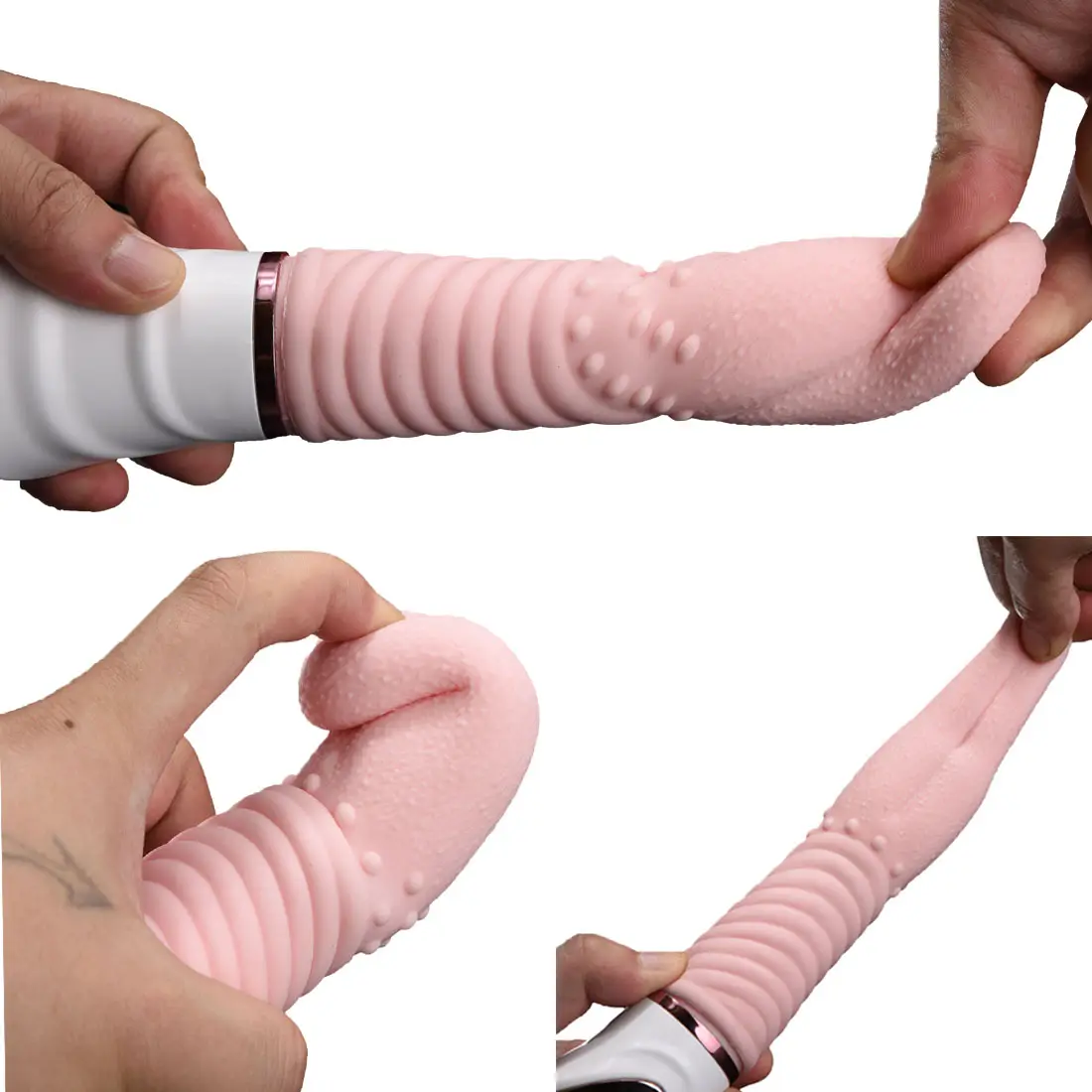 Vibrador de lengua mágica, recargable por USB juguete sexual, resistente al agua, 10 velocidades, máquina de Orgam