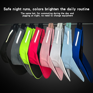 หมวกกันแดดแบบพับได้ ปักโลโก้ได้ ออกแบบเองได้ สำหรับวิ่ง กอล์ฟ สะท้อนแสง ผู้หญิง ผู้ชาย รุ่นใหม่ ดีไซน์เนอร์ ฤดูร้อน ตาข่าย ระบายอากาศ ยืดหยุ่นได้ - Product Image 2