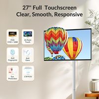 TV Android Portabel Layar Sentuh 27 Inci StanbyME Baru dengan Baterai Terintegrasi, Rotasi Putar Penuh, dan Remote, Genggam, Dapat Dipindahkan, untuk Gaya Hidup yang Bebas