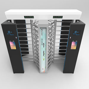 ملعب طباعة شعار مخصص المزدوج حارة QR كود قارئ إدخال كامل ارتفاع الباب الدوار بوابة - Product Image 1