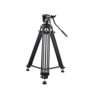 Trépied de caméra vidéo professionnelle en alliage d'aluminium, charge utile 8kg, 1.65m, Kit pour Shooting en Studio photo