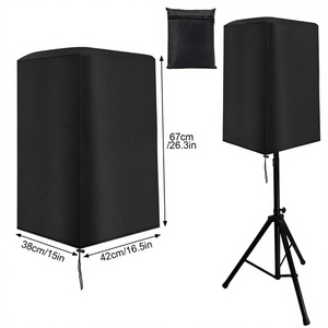 Housse de protection pour haut-parleur robuste, respirante, avec cordon de serrage réglable pour subwoofer, fabriquée aux États-Unis, lot de 2 - Product Image 1