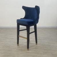 Tabourets de bar modernes en bois de chêne et plastique pour usage commercial dans les restaurants, les hôtels, les salles à manger et les parcs