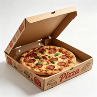 Boîtes à pizza biodégradables extra-résistantes personnalisées, écologiques, 6/7/8/9/10 pouces, contenants d'emballage pour boulangerie à emporter