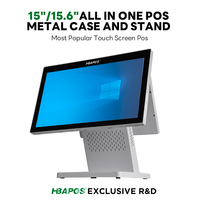 Precio de Fábrica, Sistema de Punto de Venta con Pantalla Táctil de 15.6 Pulgadas, Todo en Uno, Intel I5, 8+128GB, Gris