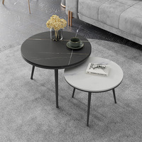 Certifications de qualité, table basse minimaliste empilable ronde de style nordique moderne, bon marché, pour les petits espaces, salon
