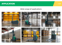 Chariot élévateur électrique ZHONGLI pour usage intérieur, levée 3,5 m, 2000 kg, pneus en polyuréthane, batterie lithium-ion/plomb-acide pour pavés durcis, rapide