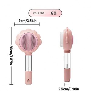 <b>Pet</b> Removal <b>Brush</b> <b>Pet</b> Grooming Comb Cats Self-Cleaning Slicker Cats Hair Remover Cleaning Massage <b>Brush</b> - Product Image 1