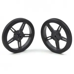 Fitに3ミリメートルのDシャフトPololu Mini/Micro Metalと120:1 Mini Plastic Gearmotor Wheel 60*8ミリメートル