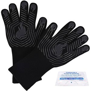 Gants de four Db 1472f, mitaines en silicone résistantes à la chaleur pour barbecue, antidérapantes, lavables, accessoires de barbecue - Product Image 1