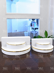 Espositore Cosmetico Personalizzato in Acrilico e Vetro, Scaffale da Banco a Più Livelli, Espositore per Trucchi da Negozio, per <span class=keywords><strong>Live</strong></span> Streaming - Product Image 3