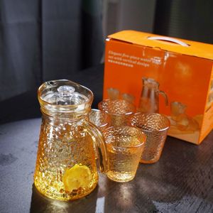 Teteras de vidrio de borosilicato duraderas elegantes, juego de beber transparente para el hogar, restaurante, negocios, diseño clásico - Product Image 3