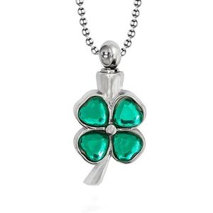 Gioielli in acciaio inossidabile regalo festa della mamma <span class=keywords><strong>quadrifoglio</strong></span> <span class=keywords><strong>ciondolo</strong></span> fortunato - Product Image 1