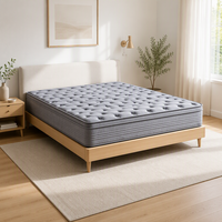 Matelas à ressorts ensachés pour chambre à coucher, modèle d'usine export, personnalisable et disponible en emballage sous vide