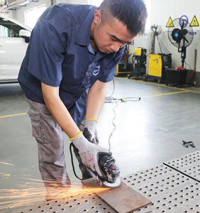 NMSHIELD Ansi <span class=keywords><strong>Cut</strong></span> A3 Resistente a cortes Sandy Nitrile EN388 Corte Nivel 5 Seguridad Construcción Guantes de trabajo industrial - Product Image 3