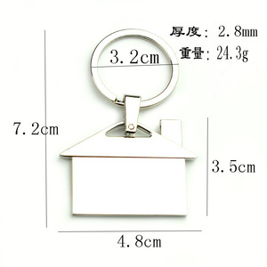 Llavero Metálico con Forma de Casa y Logotipo Personalizado, para Agentes Inmobiliarios y Prestadores de Hipotecas - Product Image 5