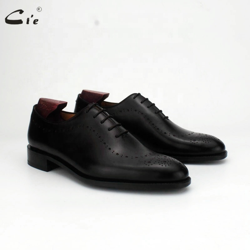 Cie Ox823 Wholecut Full Grain Calf Leather Shoes Black Oxford Dress Shoes  Goodyear Welted| Alibaba.com