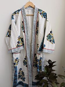Kimono de demoiselle d'honneur Kantha de qualité à l'exportation, Robes en coton, vêtements faits à la main, Kantha, Robes de bain - Product Image 2