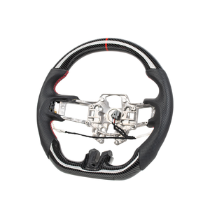 Volant en carbone personnalisé noir pour <span class=keywords><strong>Mustang</strong></span> 2018, volant pour <span class=keywords><strong>Ford</strong></span> <span class=keywords><strong>Mustang</strong></span> <span class=keywords><strong>GT</strong></span> 2018 - Product Image 4