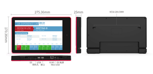 Habitación <span class=keywords><strong>de</strong></span> reserva <span class=keywords><strong>de</strong></span> 10 pulgadas <span class=keywords><strong>lector</strong></span> RFID poe android tablet frente <span class=keywords><strong>lector</strong></span> nfc con alrededor <span class=keywords><strong>de</strong></span> barra <span class=keywords><strong>de</strong></span> luz led - Product Image 2