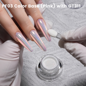Poudre à ongles effet miroir chromé Aurora YOKEFELLOW Magic Mirror Powder GT311 - Product Image 5