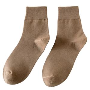 Calcetines finos de algodón para mujer, calcetines suaves de algodón para mujer, calcetines por encima del tobillo, 5 pares - Product Image 2