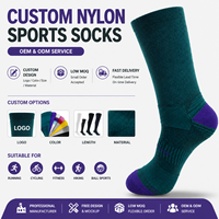 Chaussettes Jacquard en Spandex et Nylon de Haute Qualité pour Femmes et Hommes, Logo Personnalisé, Chaussettes de Créateur Tendance en Gros