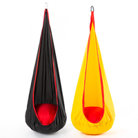 Chaise de balançoire pour enfants siège de balançoire suspendu à poche chaise hamac avec oreiller gonflable