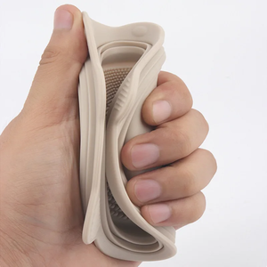 ชามซิลิโคนสำหรับแปรงแต่งหน้าแบบพับได้แป้งพัฟขัดทำความสะอาดชามอายแชโดว์แปรงล้างอุปกรณ์เสริมความงาม - Product Image 3