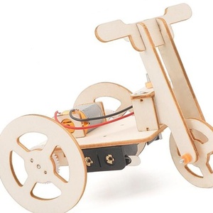 OKYN2537-38 Kit de Modelo de Experimento Científico de Triciclo de Madera para Armar, Juguete Educativo STEM para el Aprendizaje Infantil - Product Image 5