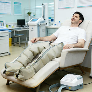 Équipement de récupération sportive : Meilleures bottes de compression à pompe à air à 6 chambres - Product Image 1