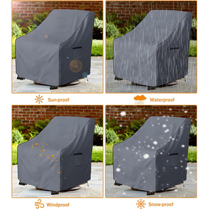 Conception extérieure confortable résistant au soleil moderne 600D dossier haut Patio chaise couverture imperméable <span class=keywords><strong>jardin</strong></span> <span class=keywords><strong>salon</strong></span> couverture rotin canapé couverture - Product Image 3