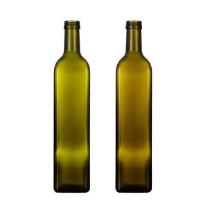 Fornitura di fabbrica bottiglia di olio d'oliva di <span class=keywords><strong>vetro</strong></span> vuoto quadrato su misura bottiglie di <span class=keywords><strong>vetro</strong></span> rotonde per olio da cucina - Product Image 6