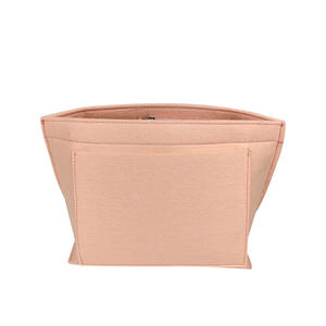 Sac cosmétique en forme de boulette de grande capacité avec compartiment à doublure en feutre Organisateur de maquillage - Product Image 4