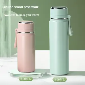 Gobelet en acier inoxydable au design moderne personnalisable mesure de la température cadeau scolaire tasse thermos pour hommes femmes étudiants - Product Image 2