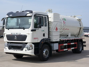 Heavy Duty HOWO 4*2 6 Wheel Electric Vacuum Truck 10-15CBM Equipped With Moro/Jurop <b>Pump</b> Strong <b>Suction</b> For Wastewater Sludge - Product Image 5