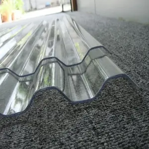 Polycarbonate en plastique transparent rentable de haute résistance/feuille de toiture transparente ondulée par PC pour le hangar