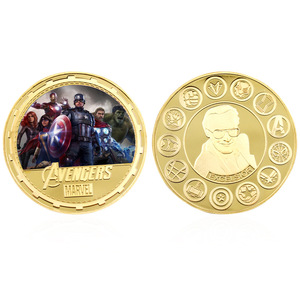 12 Monedas de Oro con Temática de Películas de <span class=keywords><strong>Marvel</strong></span>: Monedas Conmemorativas de Superhéroes de Metal, Perfectas para Coleccionar o Regalar - Product Image 3