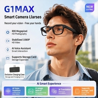Gafas Inteligentes con IA, Cámara HD de 8MP, Grabación de Video 1080P, Asistente de Voz, Audio Inalámbrico, Transferencia WiFi, Lentes Fotocromáticas